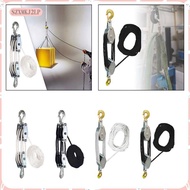 [szxmkj2lp] Rope Hoist Pulley, Manual Rope Hoist, 270 Degree Rotatable Rope Pulley System,