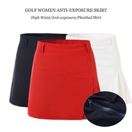 Golf Skirt for Ladies Anti-exposure Golf Pencil Skirt Women Slim Bottoms High Waist Sports Short Skort Pleated Culotte with Inner Shorts