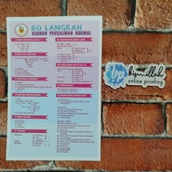 Poster gambar 60 langkah persalinan normal