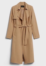 Banana republic classic camel Burberry long soft Trench Coat 經典卡其色長風衣女士貴婦OL