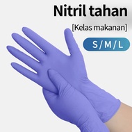 Nitrile Safe Sarung Tangan Karet Latex/100pcs Karet/Nitrile Gloves Powder Free/Nitrile Safe gloves