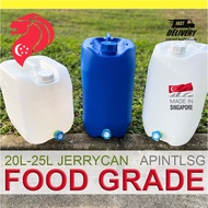 [SG SELLER] 20L - 25L Food Grade HDPE Jerrycan with Nozzle, Liquid Container, Water Tank, Multi-purp