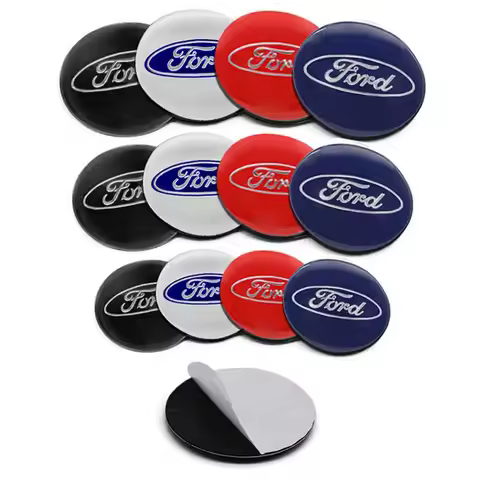 4Pcs 56/60/65mm Car Wheel Stickers Center Hub Cap Car Emblem Badge Decal For Ford Focus Fiesta Range
