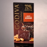 Godiva Dark Chocolate 72% Almond Tablet