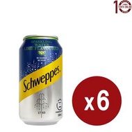 玉泉 - 玉泉 青檸有氣梳打水 Schweppes Lime Flavoured Sparkling Water (罐裝) 6x330亳升