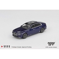 Genuine car model MiniGT BMW i7 xDrive60 mgt01111 1/64