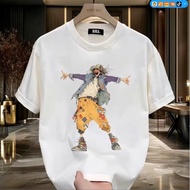 Baju-T Lengan Pendek Cetakan Badut Retro Amerika untuk Wanita dan Lelaki 2025 Musim Panas Atas Gaya 