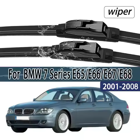 For BMW 7 Series E65/E66/E67/E68 2001-2008 Front Windshield Wiper Blades 2pcs Windscreen Window Acce