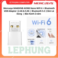 Mercusys MA60XNB AX900 Nano WiFi 6 + Bluetooth USB Adapter |2.4G & 5.0G | Bluetooth 5.3 |Plug and Pl