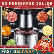 meat grinder【SG stock/24-hour shipping】 Meat grinder household 2L 3L stainless steel meat grinder co