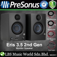 PreSonus Eris E3.5 Professional Powered Multimedia Pair Studio Monitors Speaker - 2nd (E 3.5)