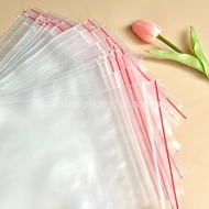 Túi zip chỉ đỏ (zip PE zip lock zip viền đỏ) loại dày – tuiniemphong5giay
