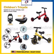 【In stock】Children's Multifunction Tricycle (3 Wheels) 3-in-1 Children Scooter Balance Bike Ride on Car Non-inflatable HGW6