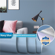 Tự dính hình nền dày không thấm nước miếng dán tường chống hơi ẩm màu trơn cuộn Giấy dán tường 3