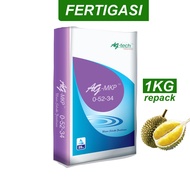 1Kg Monopotassium Phosphate Agriculture Grade Fertigasi Fertilizer MKP Hydroponic Fertiliser Hydroponics Baja Durian tumbesaran