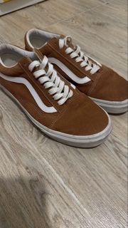 Vans Old Skool 棕色麂皮帆布鞋