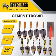 E071-E3707 Bestguard Steel brick layer trowel w/ wooden handle for finishing concretes 6"-110"