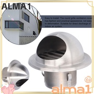 ALMA Air Vent, Decorative Round Wall Vent Cover, Durable Stainless Steel External Extractor Vent Ext