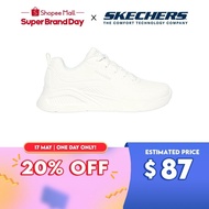 Skechers Online Exclusive Women SKECHERS Street Uno Lite Lighter One Shoes - 177288-WHT Air-Cooled Memory Foam