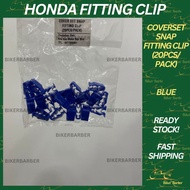 RAPIDO Coverset Honda Fitting Clip Blue Rsx Rs150r Beat Adv150 Xmax Vario Parts For Fairing