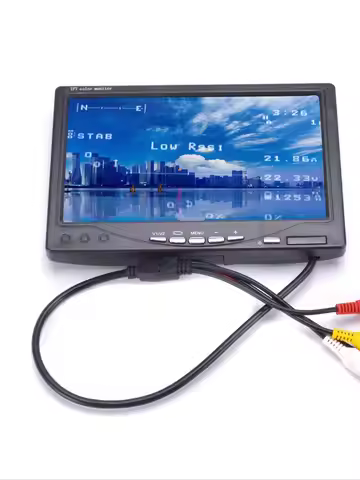 NEW NO blue 7" FPV LCD Color 1024 x 600 FPV Monitor Video Screen 7 inch for Rc Multicopter Ground St