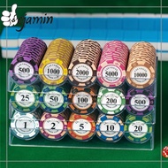 [20pcs/Set] Casino Poker Chips Dealer Playing Texas Set Poker Card Poker Game