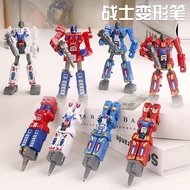New Transformers Optimus Prime Bumblebee Warrior Transforming Pen Robot Boy Toy Learning Transformer