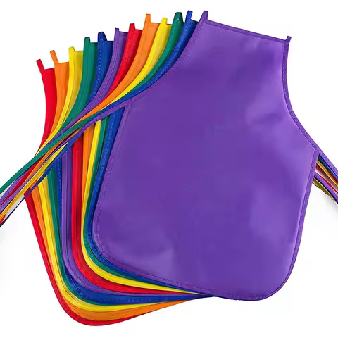 Children Aprons Unisex Waterproof Non-Woven Fabric Painting Kids Apron Colorful for Activities Art P