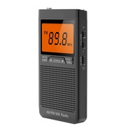 Portable Weather Radio FM AM Emergency Pocket Radio with Weather Warning Alarm Clock Mini Handheld R