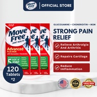 Move Free Joint Health Advanced Plus MSM with Glucosamine & Chondroitin, Knee Pain Relieving Supplem