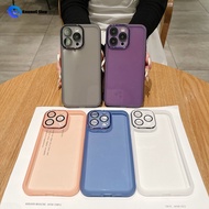 Phantom Back With Shine Lens Film Solid Color Shockproof Phone Case for OPPO A1 A96 F24s Reno 11F 11