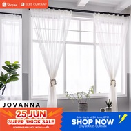 KKBS CURTAIN Jovanna Sheer Tulle Day Curtain Ready Made Hook & Ring