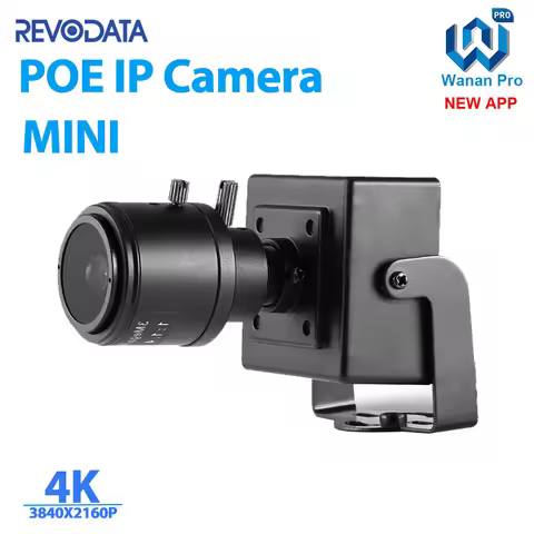 8MP Mini 2.8-12mm Manual Zoom Indoor IP Camera HD Security ONVIF P2P IP CCTV Cam System Video Survei