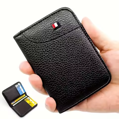 Men's Card Bag New Multi Functional Men's Thin Card Bag Ultra Thin Bank Card Clip Wallet Card Cover