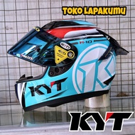 KYT R10 AQUAMARINE RACING CONSEPT HELMET R10 HANDSOME PACKAGE