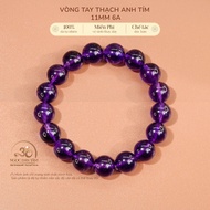 Jade Dan Tam - Amethyst Bracelet 11mm 6A - Earth Element & Fire Element