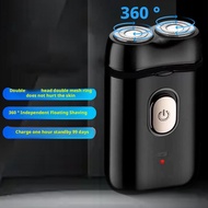 Mini Electric Shaver 2 Floating Heads Portable Washable Machine Beard Shaver Travel Usb Trimmer A6g0