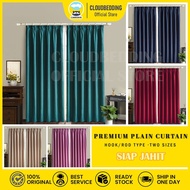 Premium Hook Type Modern Plain Curtain Curtain Semi Blackout Curtain Door Curtain Door Curtain