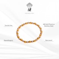 najewelry 6MM TWO TONE BEAD BRACELET