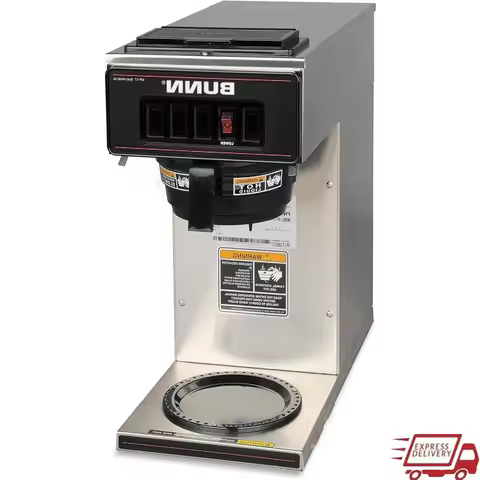 Pourover Coffee Brewer with 1-Warmer Stainless Steel Electric Coffee Maker Portable Easy Clean Dishw