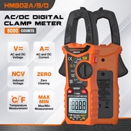 HOMTOOLS HM802A/B/D Digital Clamp Meter 600V AC/DC 6000 Counts Current Auto Range Multimeter 600A Am