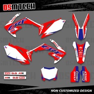 DSMTECH Graphics Background Decal Sticker Kit for Honda CRF450R CRF450 09-12 CRF250R CRF250 2010-201
