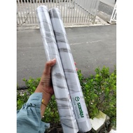 [ 45 CM x -+8 to. 9 METER ] WALL STICKER WHITE, GOLD, SILVER MARBLE MOTIF WALLPAPER STICKER WALL DEC