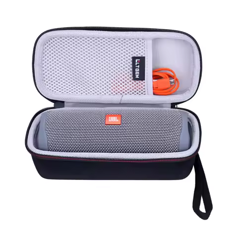 LTGEM Speaker Case for JBL Flip 5 Speaker Waterproof EVA Hard Storage Bag(case only!!)