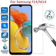Tempered glass case for Samsung Galaxy M14 F14 cover on samsungm14 galayof14 M f 14 m 14F phone coqu