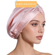 SIMPLESHOPLS Silk Satin Hair Bonnet, Smooth Adjustable Mulberry Silk Wrap, Premium Satin Fabric Luxu