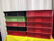 (門)二手草莓籃可堆疊置物 約36.5*29*9公分 塑膠收納盒 整理盒 置物箱~隨機出貨/圖片僅供參考~