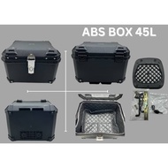 ABS BOX 45L MOTORCYCLE BOX BELAKANG HEAVY DUTY BESAR 45L KOTAK REAR BOX TRAVEL BOX CARRIAGE BOX GIVI