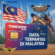 Sim Kad Tonewow Plus + Free 20GB Data + Kredit RM10