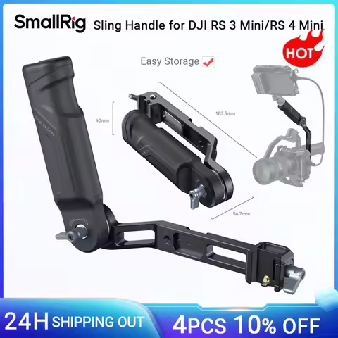 SmallRig RS3 Mini Adjustable Handle Sling Handgrip for DJI RS 3/Mini RS 4 Mini Gimbal Handheld Stabi